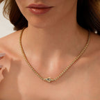 Design-Kette aus Gold