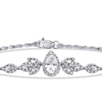 Solitär-Armband mit Birnenschliff aus Gold