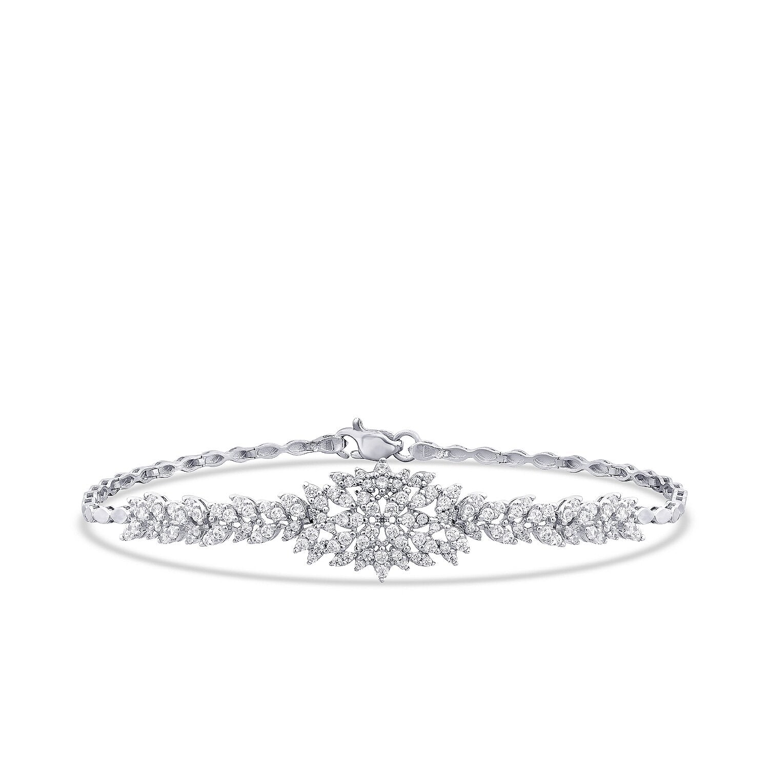 Trend-Armband mit Steinbesatz aus Gold