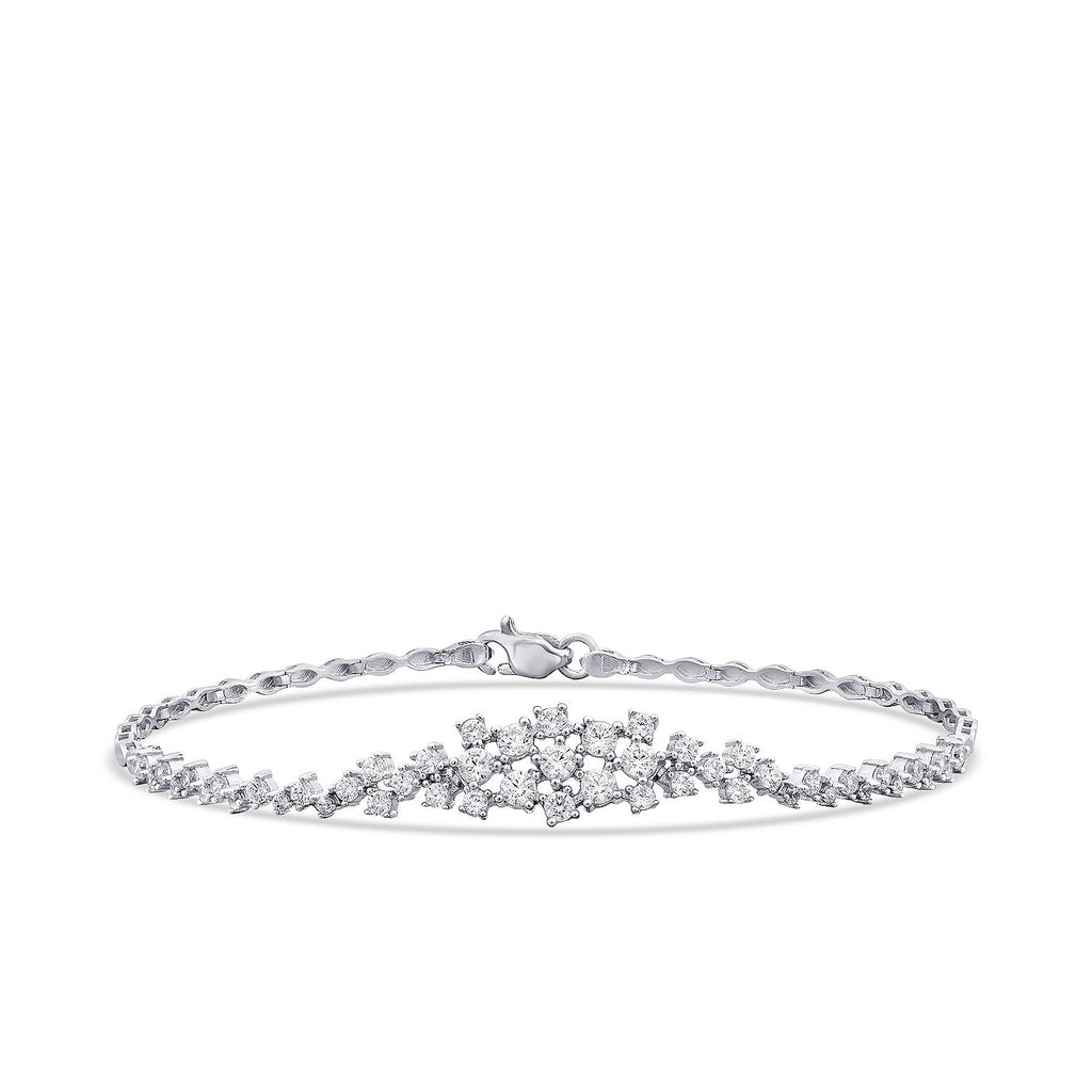 Trend-Armband mit Steinbesatz aus Gold