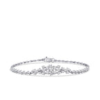 Trend-Armband mit Steinbesatz aus Gold