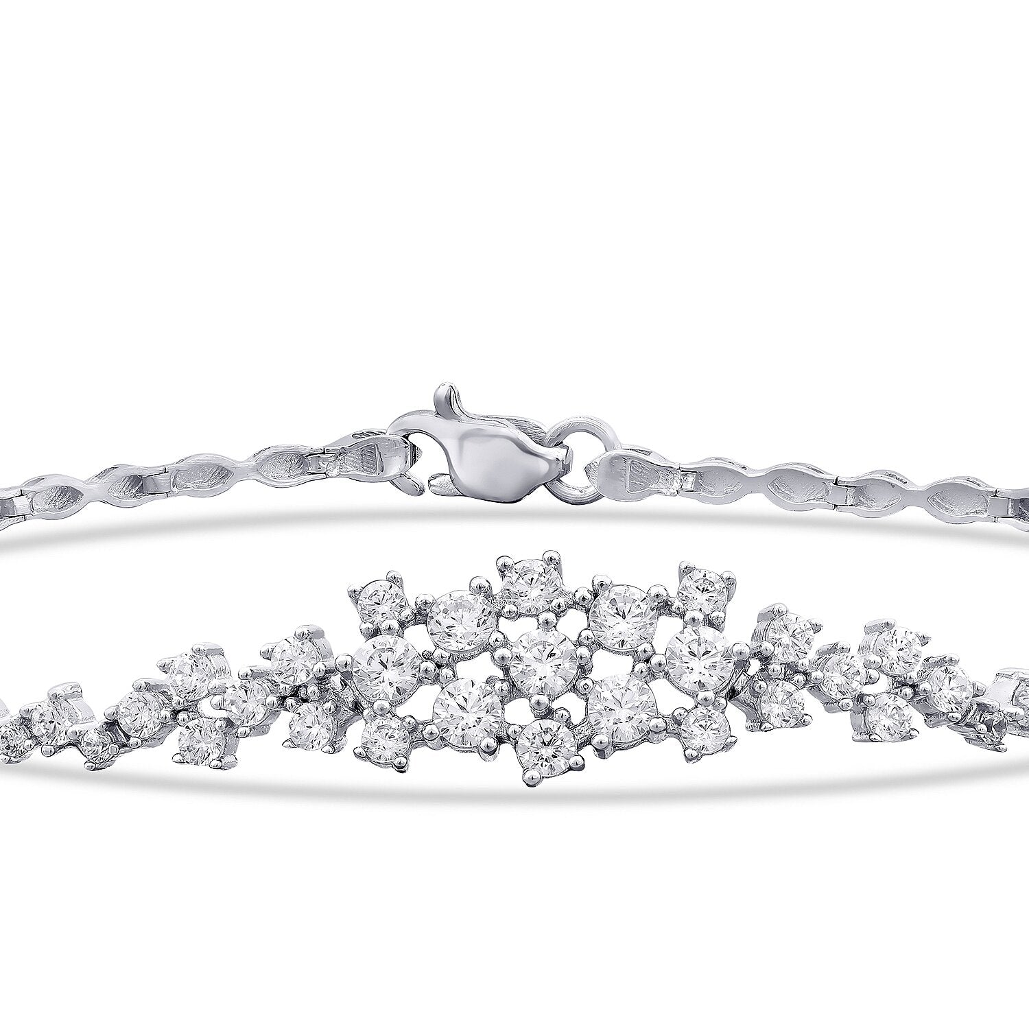 Trend-Armband mit Steinbesatz aus Gold
