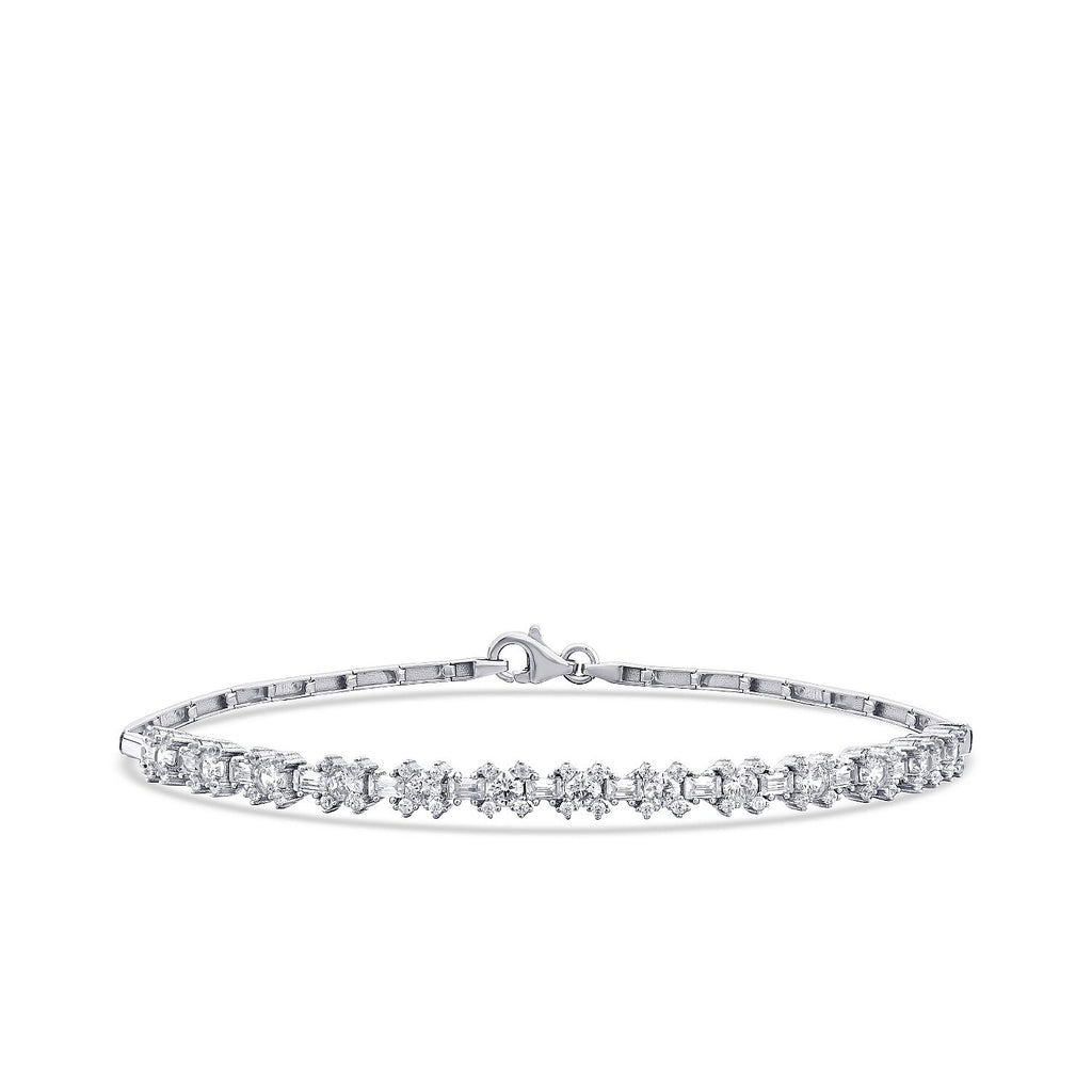 Trend-Armband im Baguetteschliff aus Gold