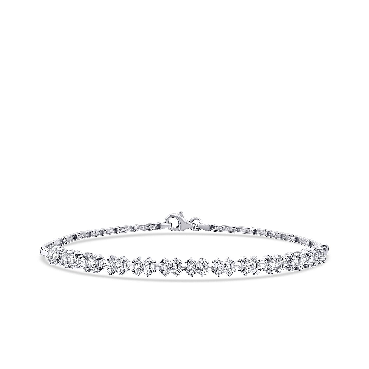 Trend-Armband im Baguetteschliff aus Gold