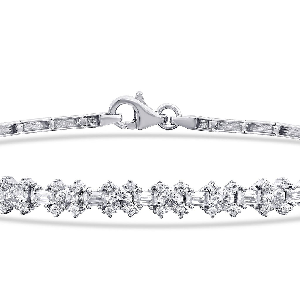 Trend-Armband im Baguetteschliff aus Gold