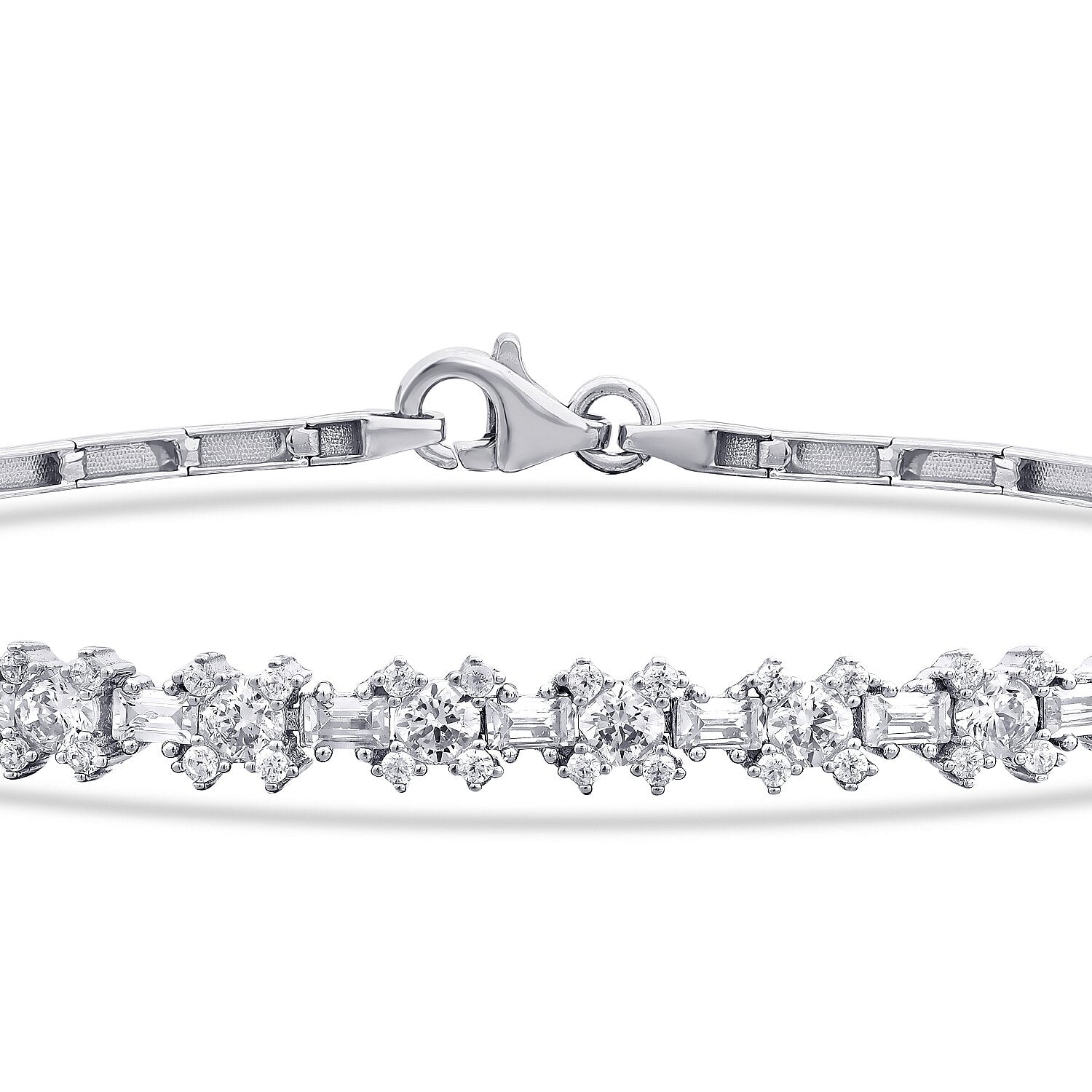 Trend-Armband im Baguetteschliff aus Gold