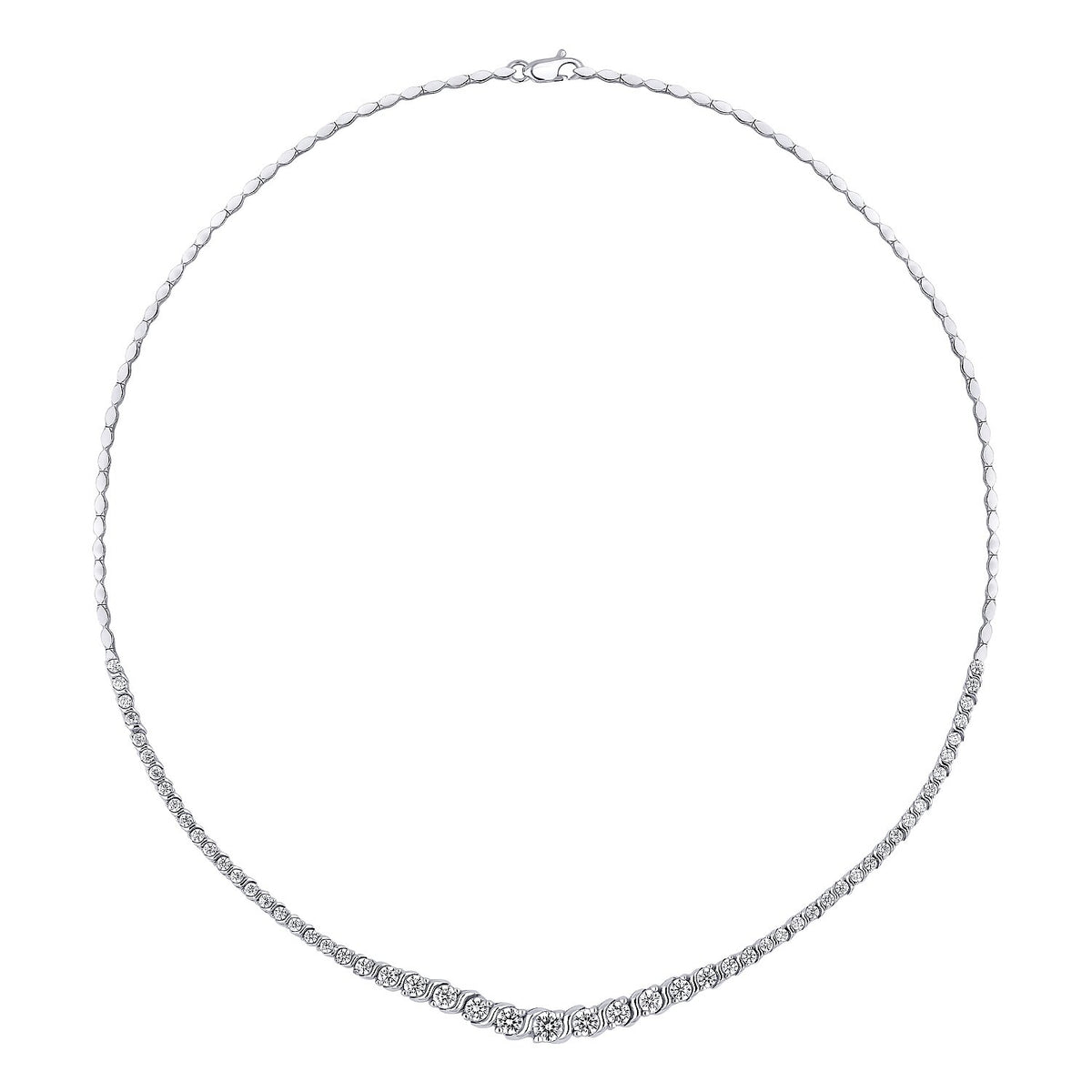 Tennis-Collier aus Gold