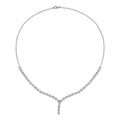 Tennis-Collier mit Baguette-Steinen aus Gold