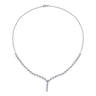 Tennis-Collier mit Baguette-Steinen aus Gold