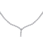 Tennis-Collier mit Baguette-Steinen aus Gold