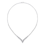 Trend-Collier mit Stein aus Gold