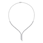 Trend-Collier mit Baguette-Stein aus Gold