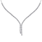 Trend-Collier mit Baguette-Stein aus Gold