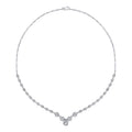 Collier mit Birnenschliff-Stein aus Gold
