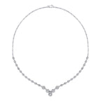 Collier mit Birnenschliff-Stein aus Gold