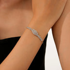 Trend-Armband mit Steinbesatz aus Gold