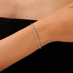 Trend-Armband im Baguetteschliff aus Gold