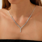 Baguette-Design-Collier aus Gold