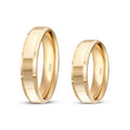 Partner-Eheringe-Set aus Gold