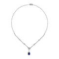 3,33 ct. Diamant-Saphir-Collier