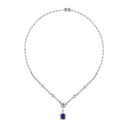 3,33 ct. Diamant-Saphir-Collier
