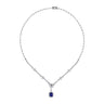 3,33 ct. Diamant-Saphir-Collier
