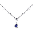 3,33 ct. Diamant-Saphir-Collier