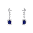 2,24 ct. Diamant-Saphir-Ohrringe