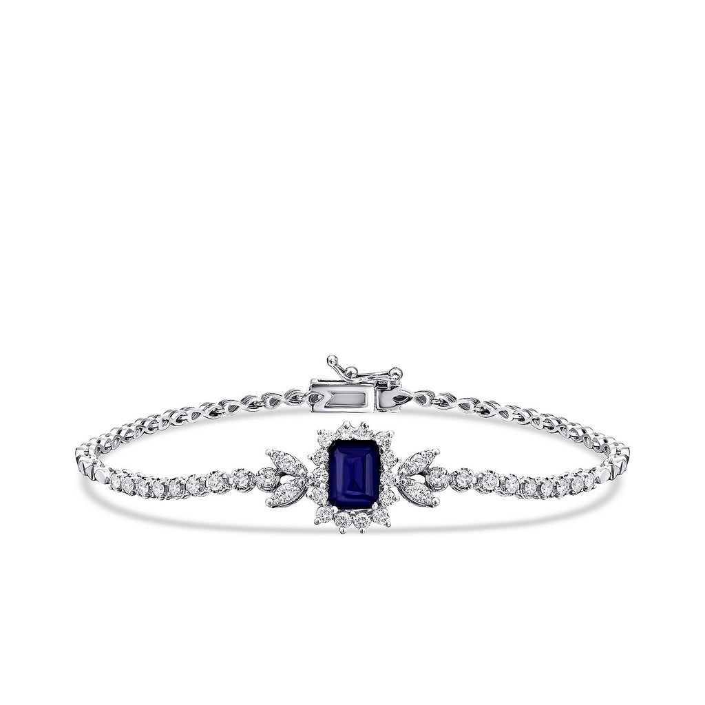 2,24 ct. Diamant-Saphir-Armband