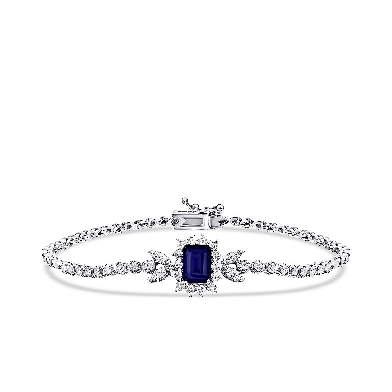2,24 ct. Diamant-Saphir-Armband