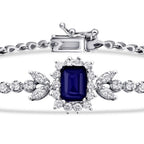 2,24 ct. Diamant-Saphir-Armband