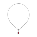 3,33 ct. Diamant-Rubin-Collier