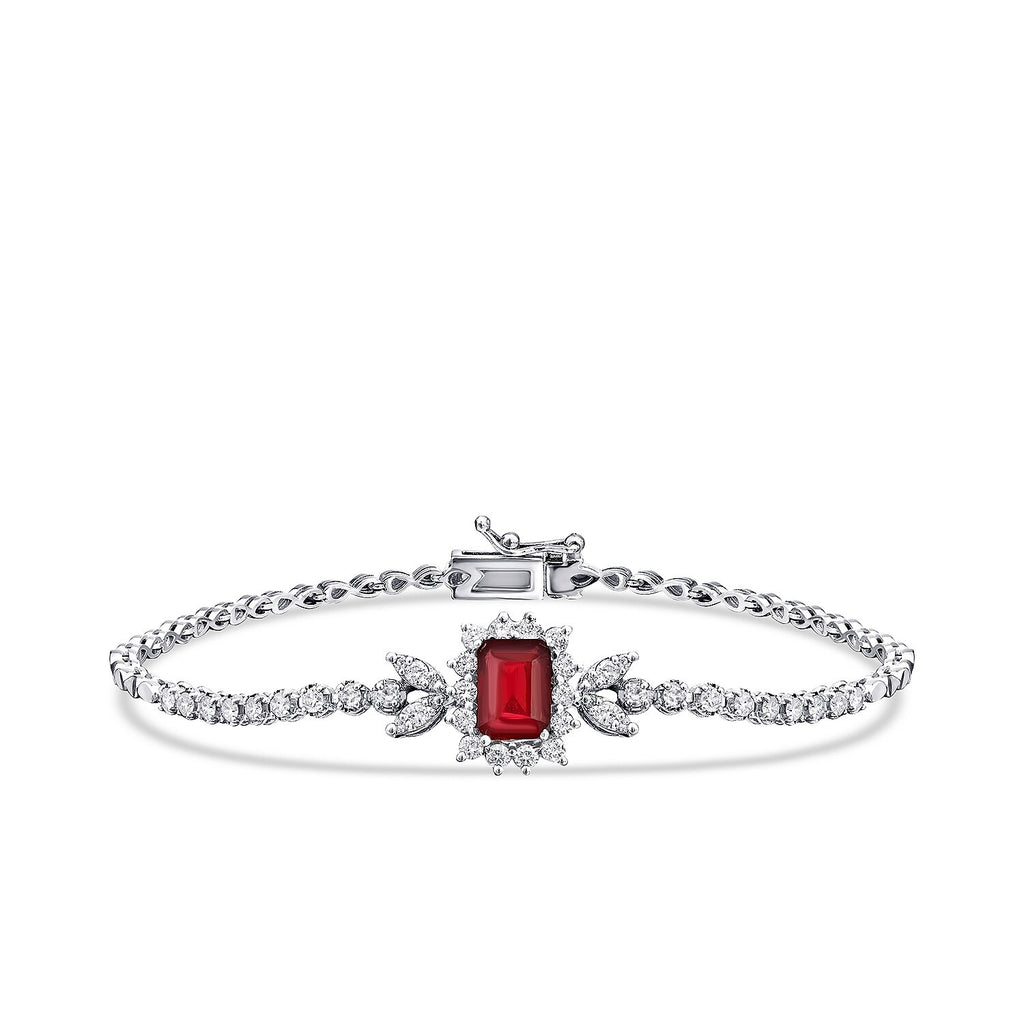 2,24 ct. Diamant-Rubin-Armband