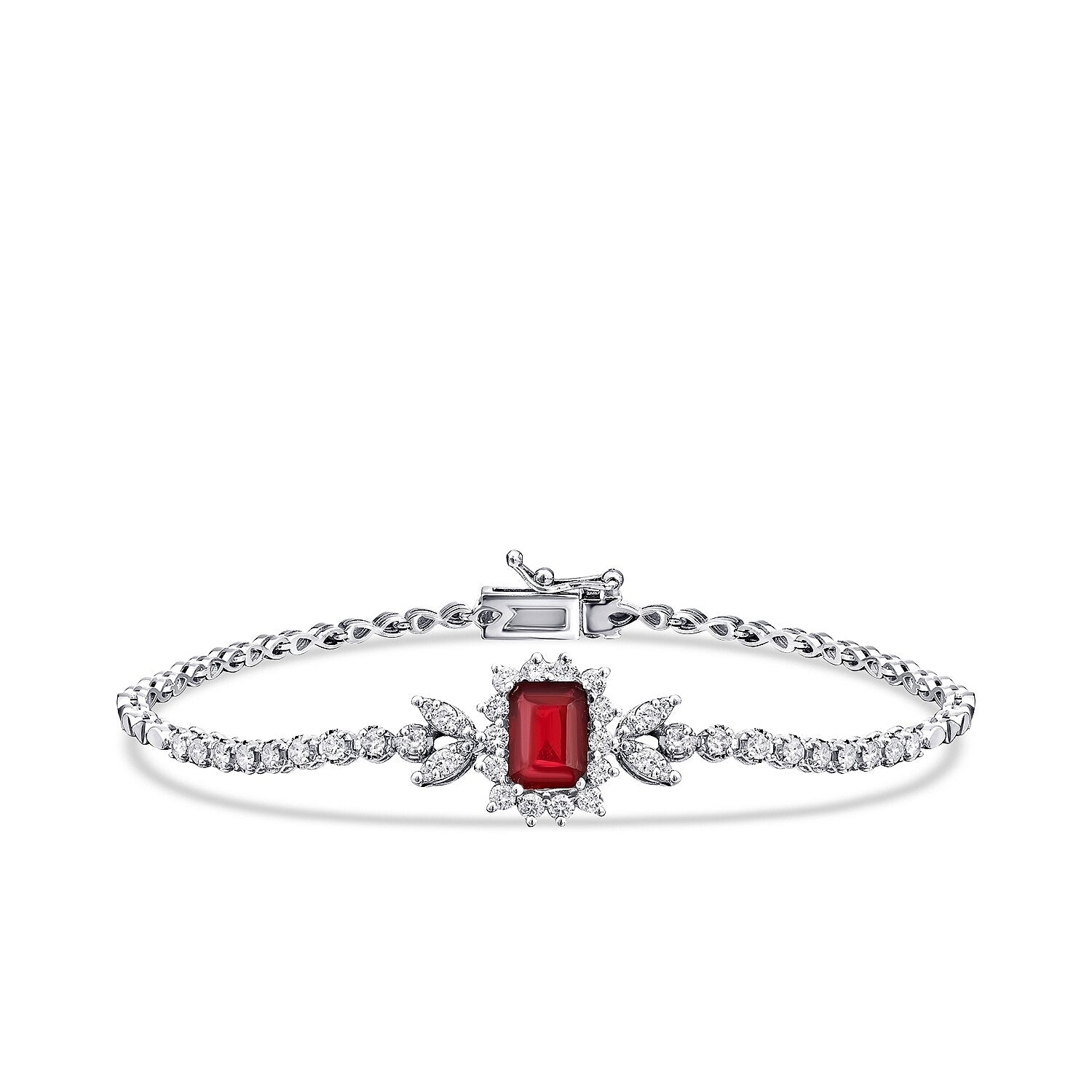 2,24 ct. Diamant-Rubin-Armband