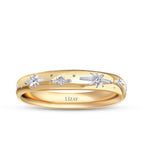 Partner-Eheringe-Set aus Gold