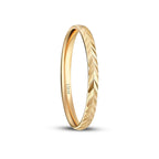Gemustertes Partner-Eheringe-Set aus Gold