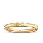 Partner-Eheringe-Set mit Diamantschliff aus Gold