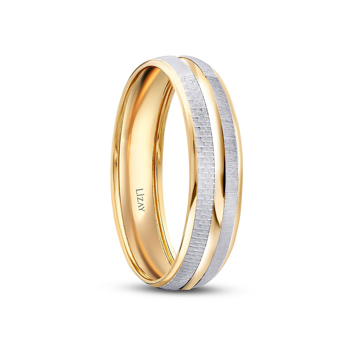 Partner-Eheringe-Set im Design aus Gold