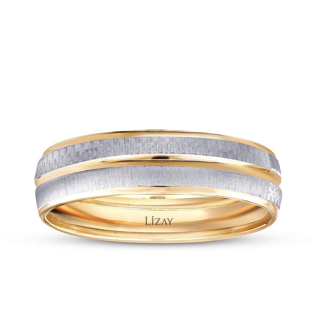 Partner-Eheringe-Set im Design aus Gold