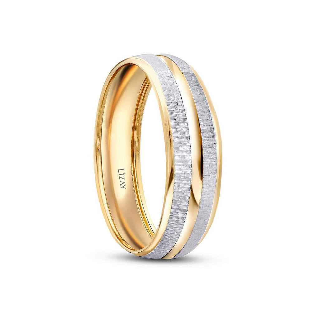 Partner-Eheringe-Set im Design aus Gold