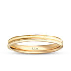 Partner-Eheringe-Set im Design aus Gold