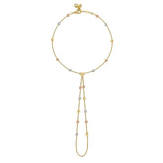 Gold Sparkle Triple Cube Shahmeran Bracelet