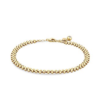 Gold Ball Bead Chain Bracelet