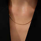 Gold Ball Bead Chain Necklace