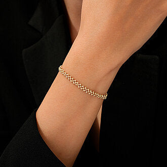 Gold Ball Bead Chain Bracelet
