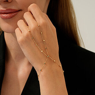 Gold Geometric Cube Shahmeran Bracelet