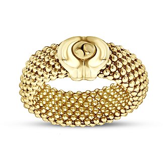 Gold Mesh Pattern Ring