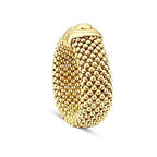 Gold Mesh Pattern Ring