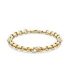 Gold Accented Doc Chain Bracelet