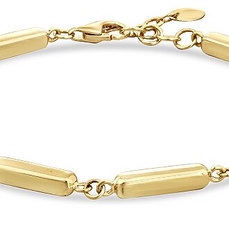 Gold Bar Chain Bracelet
